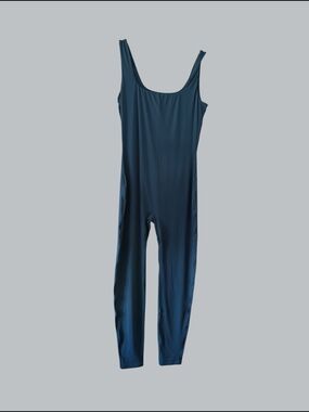 Classic Scoop-Neck Navy Jumpsuit